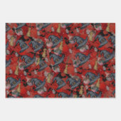 Zo griezelig! Halloween Skulls Spinnen Gotisch Inpakpapier Vel (Voorkant 2)