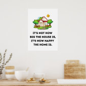 Zo groot is het huis niet poster (Keuken)