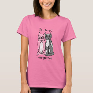 Zo Happy Spint-gether   Cute Cat Pun T-shirt