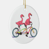 Zo Happy Together Tandem Flamingos Keramisch Ornament (Rechts)