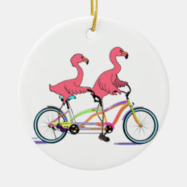 Zo Happy Together Tandem Flamingos Keramisch Ornament