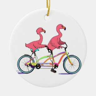 Zo Happy Together Tandem Flamingos Keramisch Ornament