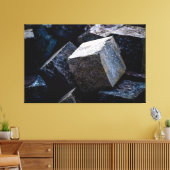 Zo hard als graniet canvas afdruk (Insitu (Woonkamer))