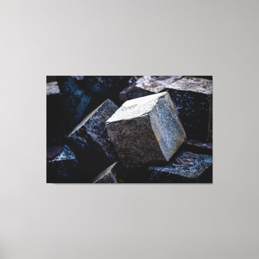 Zo hard als graniet canvas afdruk (Voorkant)