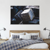 Zo hard als graniet canvas afdruk (Insitu (Slaapkamer))