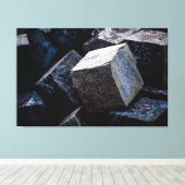 Zo hard als graniet canvas afdruk (Insitu (Houten vloer))