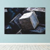 Zo hard als graniet canvas afdruk (Insitu (Houten vloer))
