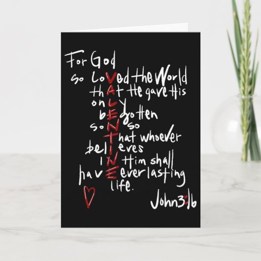 Zo Heeft God De Wereld Bemind Jezus Is Mijn Valent Kaart (Voorkant)