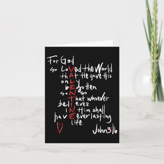 Zo Heeft God De Wereld Bemind Jezus Is Mijn Valent Kaart (Voorkant)