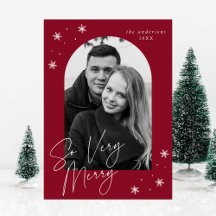 Zo heel kerstmis cranberry boog frame foto