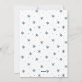 Zo heel Merry Blue Frost Arch Lijst Foto Feestdagenkaart (Achterkant)