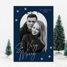 Zo Heel Merry Navy Boog Frame Foto