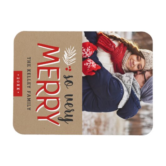 Zo heel prettige feestfoto magneet (Horizontaal)