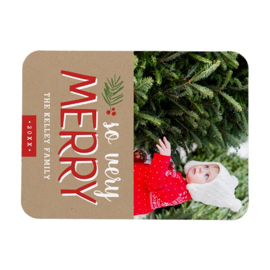 Zo heel prettige feestfoto magneet (Horizontaal)