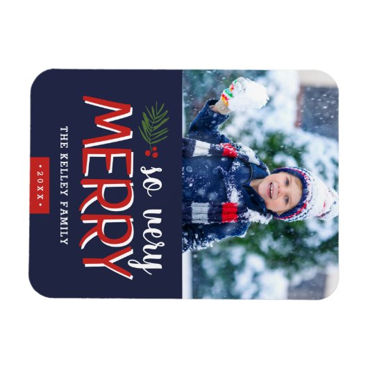 Zo heel prettige feestfoto magneet (Horizontaal)