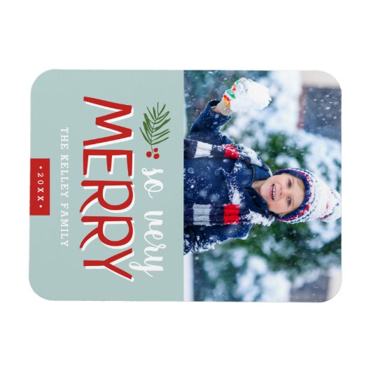 Zo heel prettige feestfoto magneet (Horizontaal)