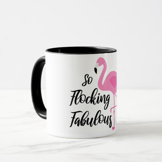 Zo het Blokkeren Fabulous/Flamingo Mok (Voorkant links)