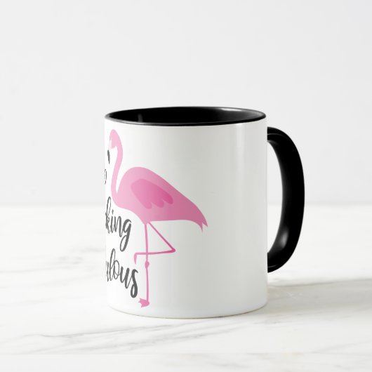 Zo het Blokkeren Fabulous/Flamingo Mok (Voorkant rechts)