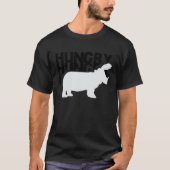 Zo hongerig Hippo T-shirts Grappige Leuke Hippopot (Voorkant)