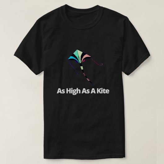 Zo hoog als een vlieger t-shirt (Design voorkant)