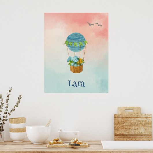 Zo hoog mogelijk vliegen poster (Keuken)