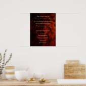 "Zo hou ik van je" Fractal Poetry Poster (Keuken)