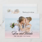 Zo in Love | Weddenschap Bedankt Foto (Voorkant / Achterkant)