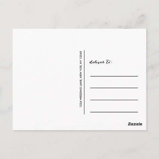 Zo in Love | Weddenschap Bedankt Foto Briefkaart (Achterkant)