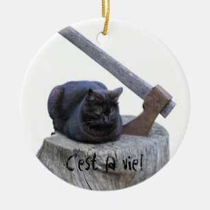 Zo is het leven! keramisch ornament