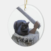 Zo is het leven! keramisch ornament (Links)