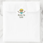 Zo Is Het Leven Ronde Sticker (Tas)