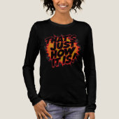 Zo is het nu eenmaal! Tri-Blend shirt (Voorkant)