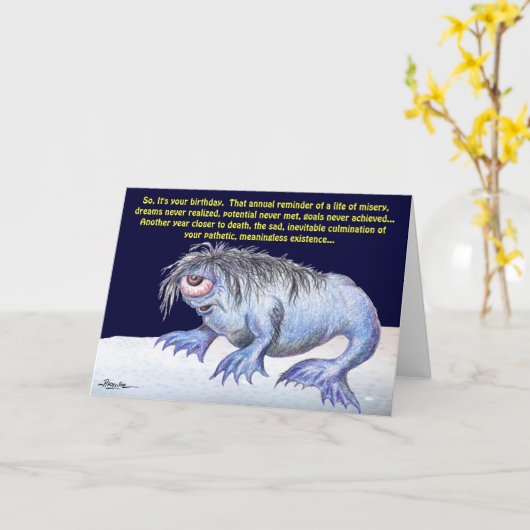 Zo is het Uw Verjaardag… Kaart (Gele Bloem)