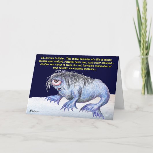 Zo is het Uw Verjaardag… Kaart (Voorkant)