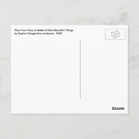 Zo is uw fee gemaakt van de mooiste dingen briefkaart (Achterkant)