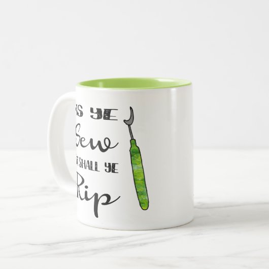 Zo ja, dan wordt ook de Mok van de rip (Voorkant links)