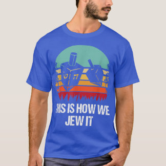 Zo jagen we het Hanukkah Joodse Chanoekah T-shirt