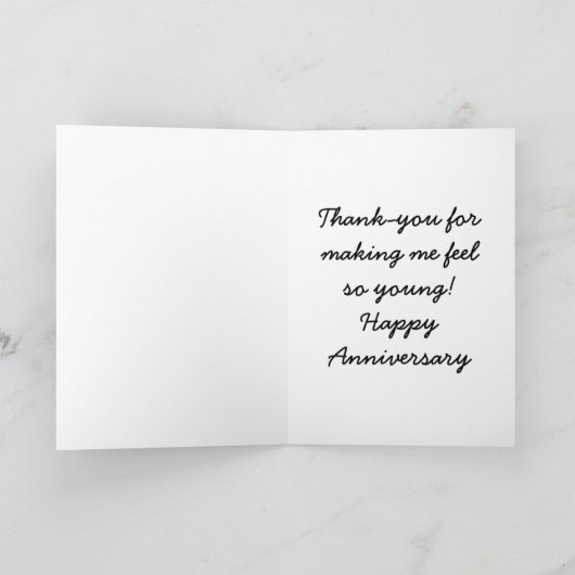 Zo jong Jubileum Kaart (Binnen)