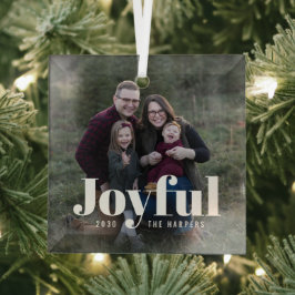Zo Joyful Custom Fotokerstversiering Glas Ornament