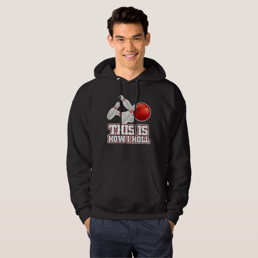 Zo kan ik Bowling Bowler Funny Gift Hoodie (Voorkant volledig)