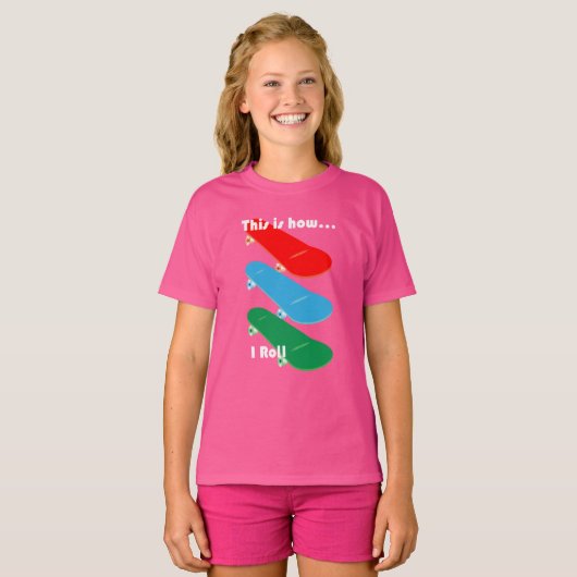 Zo kan ik Design - Girls' Basic T-Shirt (Voorkant volledig)