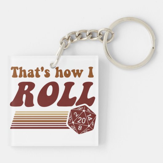 Zo kan ik Fantasy Gaming d20-desktop draaien Sleutelhanger (Achterkant)