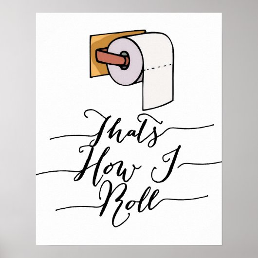 Zo kan ik Funny Bathroom Poster draaien (Voorkant)