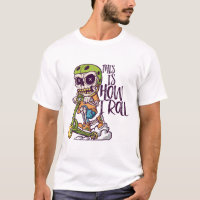 Zo kan ik funny scooter Ride Skeleton draaien