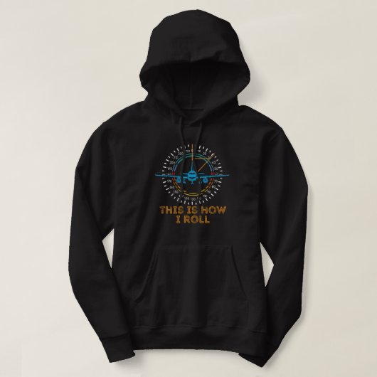 Zo kan ik het vliegveld van piloot-Shirt-vliegverk Hoodie (Design voorkant)