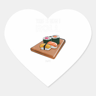 Zo kan ik Sushi Chef Funny Sushi Lover Hart Sticker