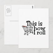 Zo kan ik winkelwagentje rollen briefkaart (Voorkant / Achterkant)
