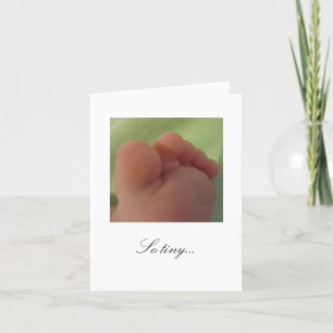 Zo klein...Nieuwe Baby Kaart
