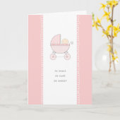 Zo klein, zo Schattige nieuwe baby felicitaties |  Kaart (Gele Bloem)