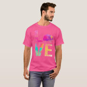 Zo kleurrijk Wombat Mom Wombat T-shirt (Voorkant volledig)